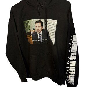 Dunder Mifflin "Thats What She Said" Hoodie Black Cotton L